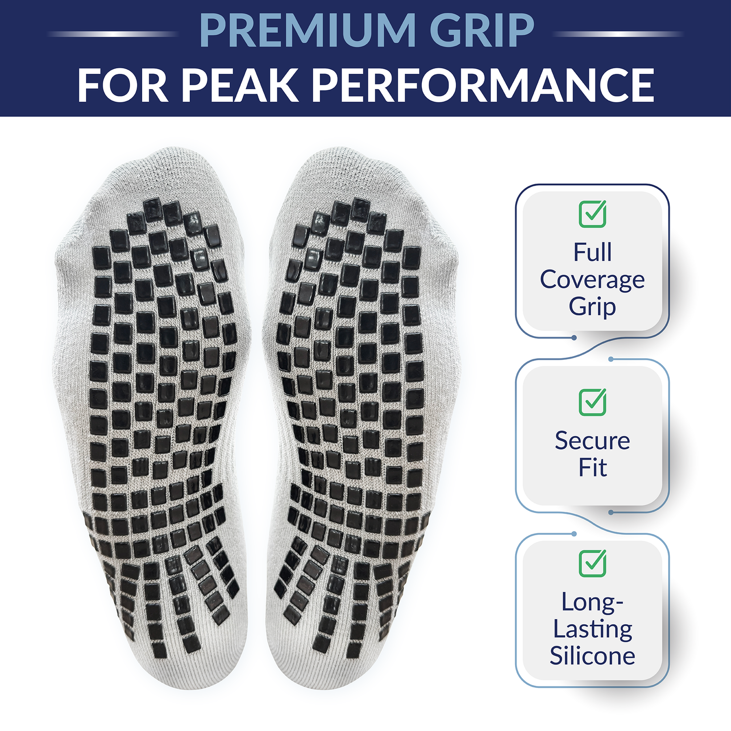 2-pair grip socks for men and women