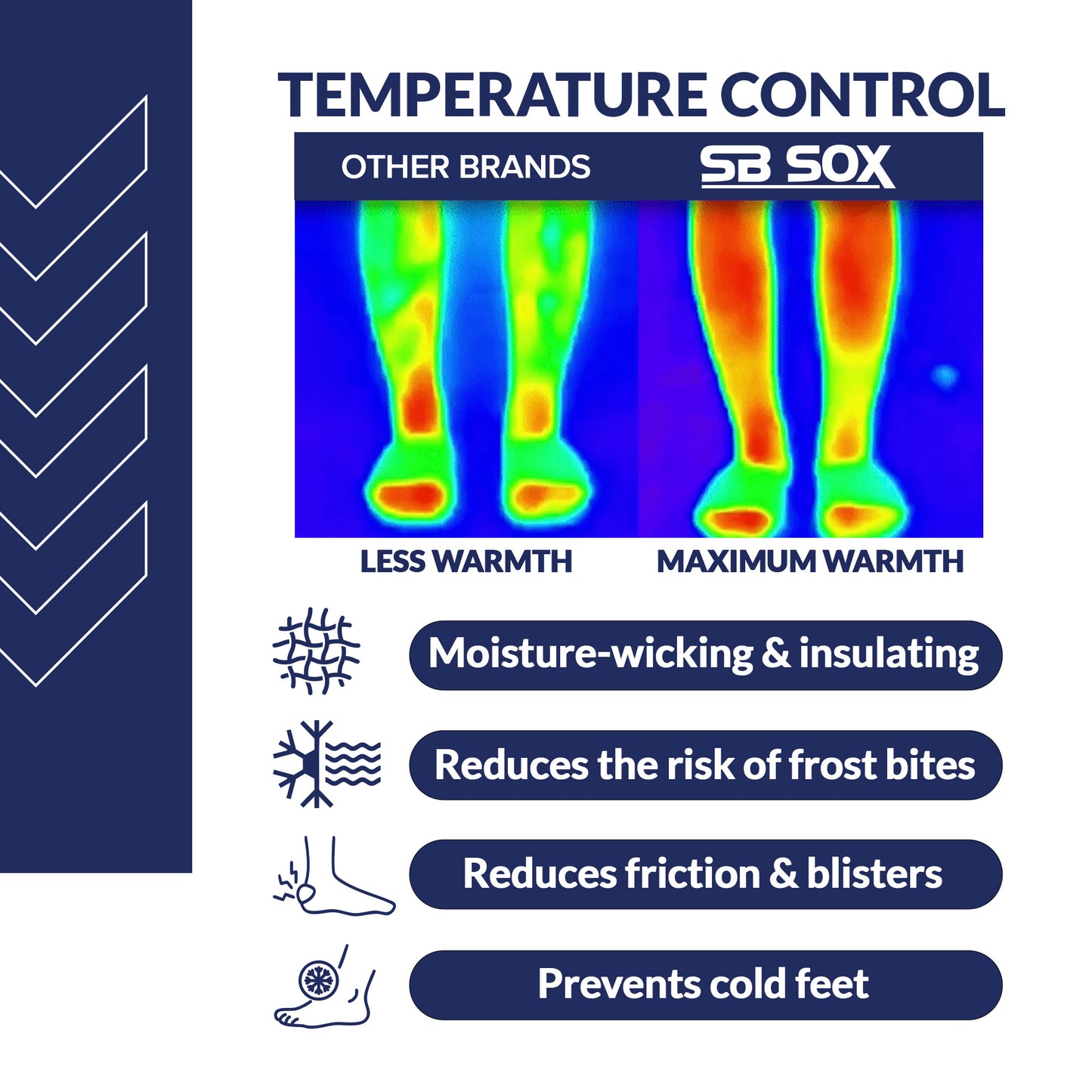 2-pair merino wool ski socks
