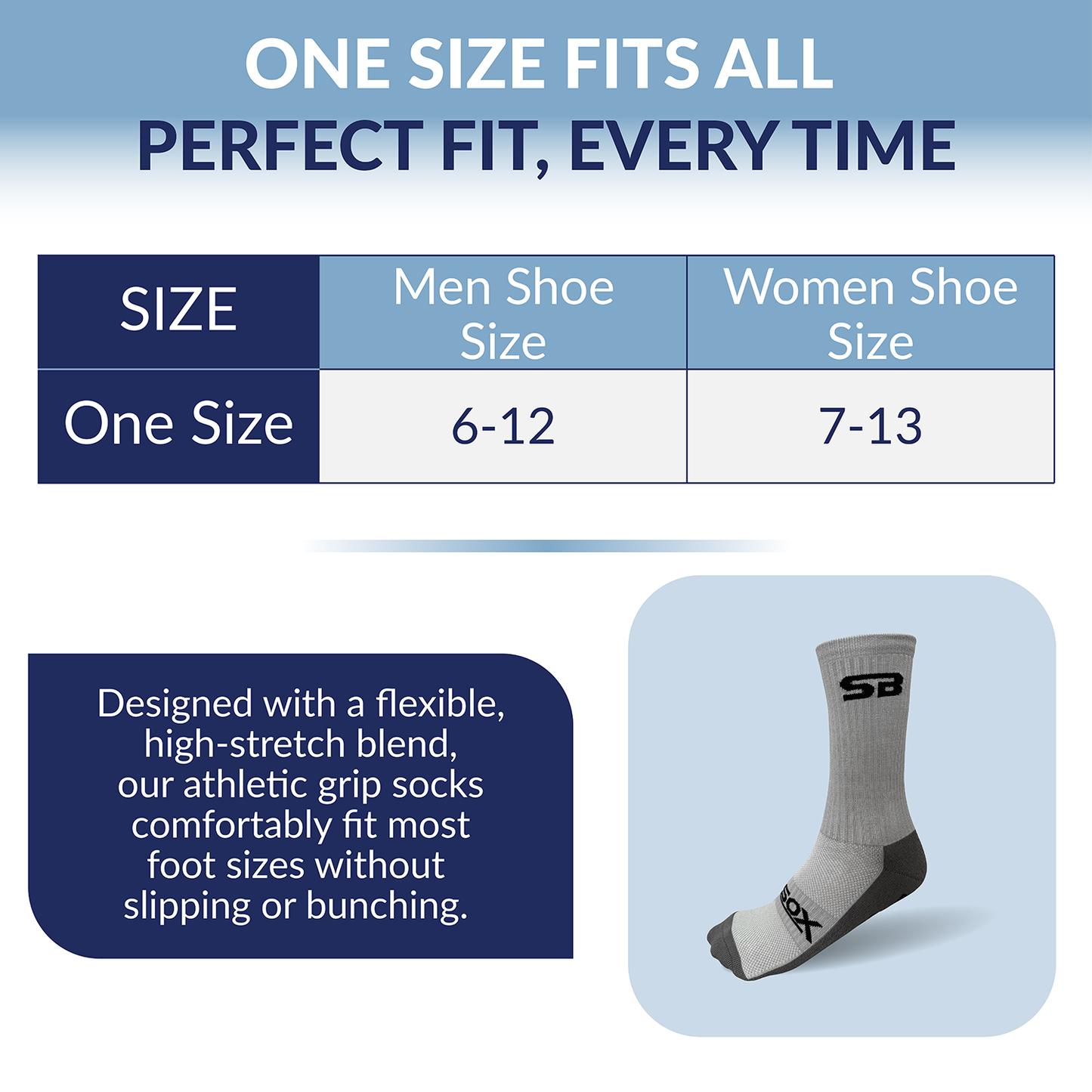 2-pair grip socks for men and women