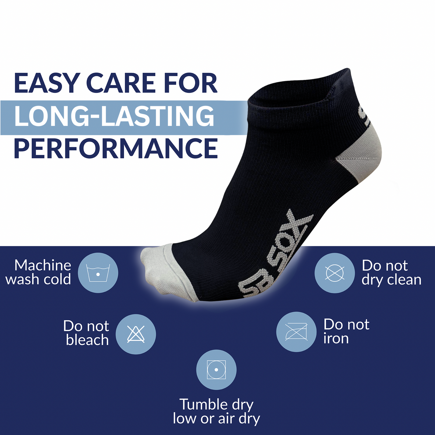2-pair lowcut compression running socks (15-20mmhg)
