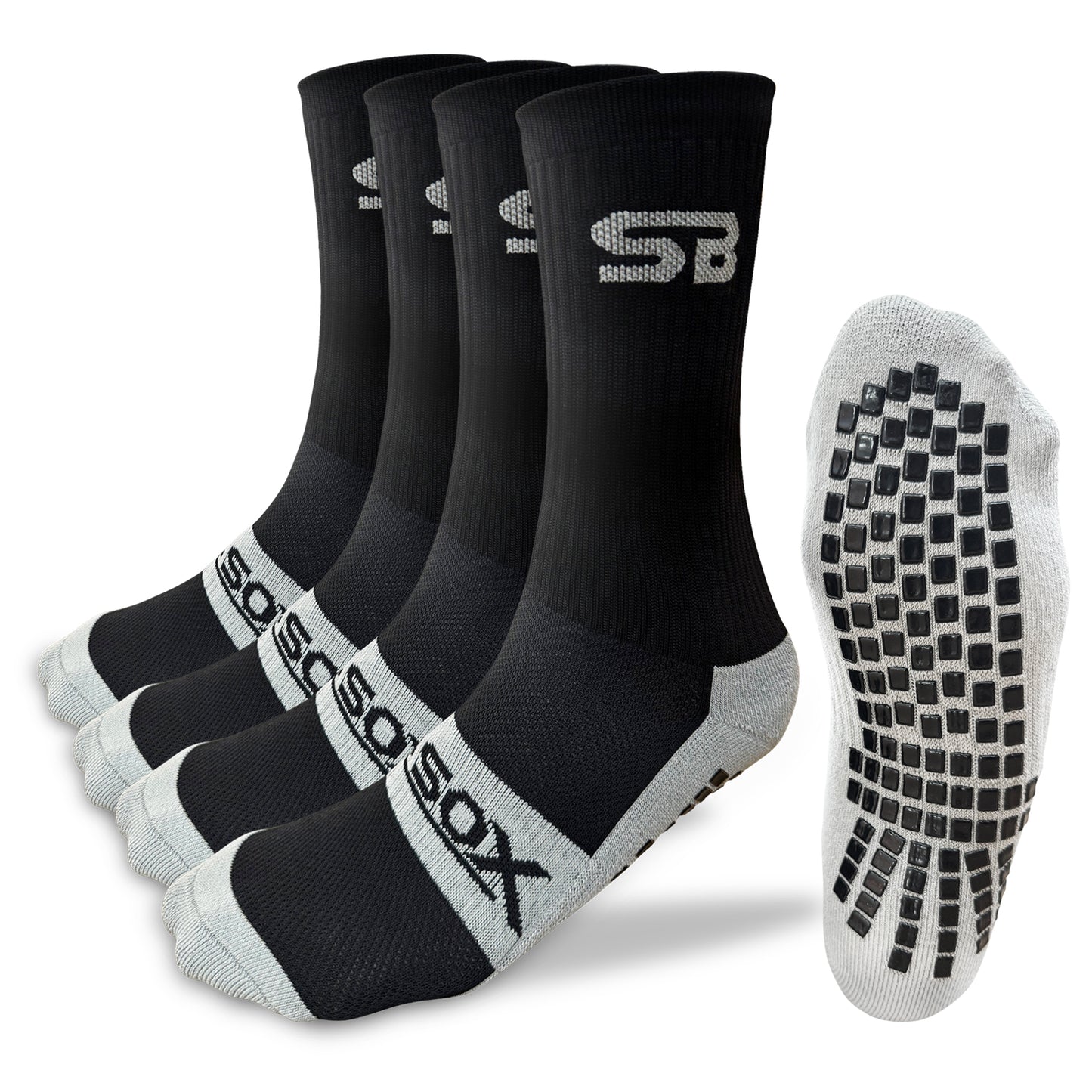 2-pair grip socks for men and women